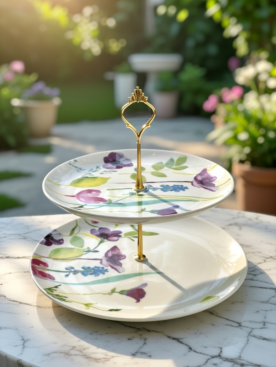 Two Layer Export Quality Ceramic Fruit  Stand Model-8