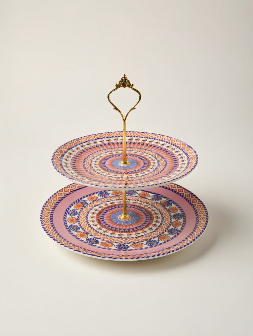 Two Layer Export Quality Ceramic Fruit Stand Model-12