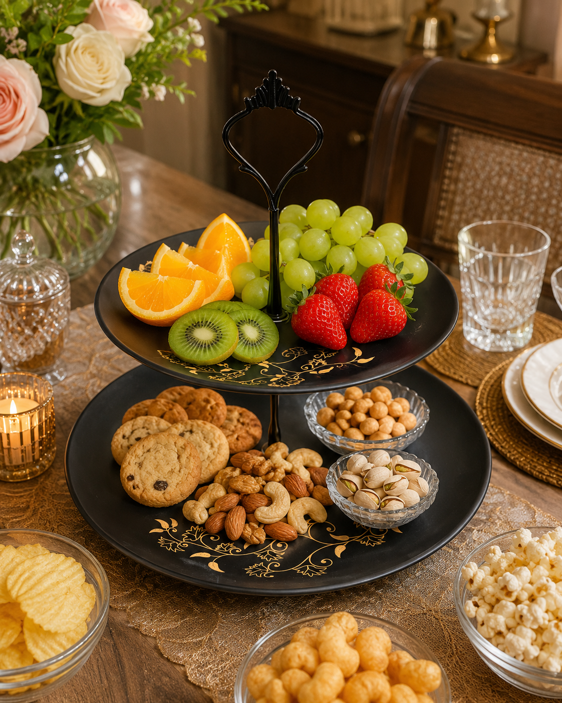 Two Layer Export Quality Ceramic Fruit Stand Model-14