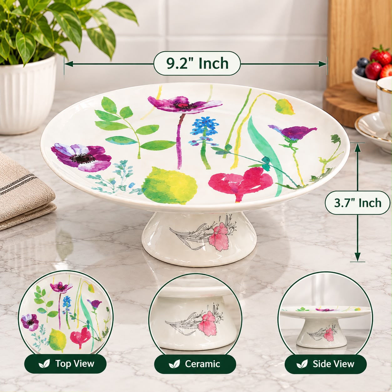 Single Ceramic Birthday Cake Stand Model-7
