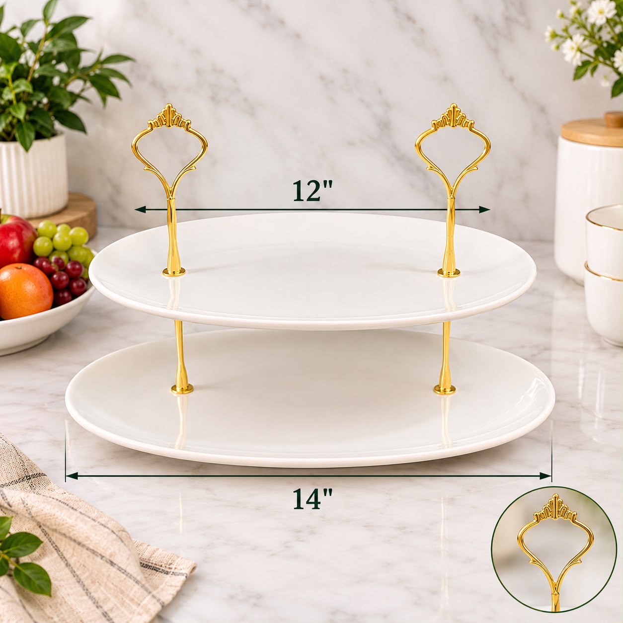 Oval Shep Fruits Stand Model - 1
